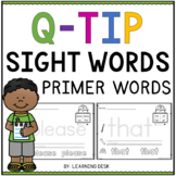 Q Tip Painting Activities (Q Tip Sight Words Worksheets) -