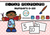 Q-Tip Painting Pages Numbers 1-20 Maths Activities