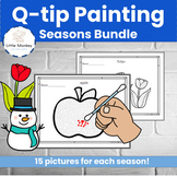 Q Tip Painting Seasons Bundle | fine motor painting craft
