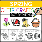 Q-Tip Painting - Spring Fine Motor Activity | Spring Craft