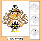 Q Tip Painting Thanksgiving Activities Turkey Writing Work