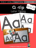 Q-tip Letter Painting