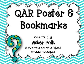 Preview of QAR Poster & Bookmark {FREEBIE}