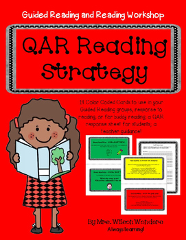 Preview of QAR Reading Comprehension Strategy