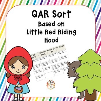 QAR Sort Based on Little Red Riding Hood | TpT