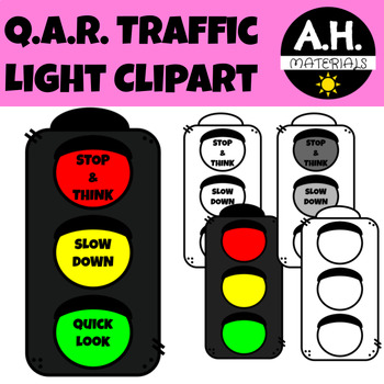 Preview of QAR Stoplight Clipart