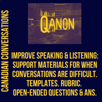 Preview of QAnon- Dangerous Conspiracy Theory- Listen, Short Answer, & Conversation