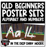 QBeginners, Alphabet and Numbers Classroom Posters -In The