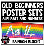 QBeginners, Alphabet and Numbers Classroom Posters Set - R