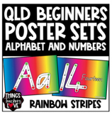 QBeginners, Alphabet and Numbers Classroom Posters Set - R