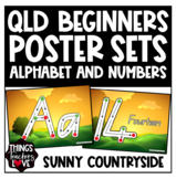 QBeginners, Alphabet and Numbers Classroom Posters Set - S