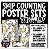 Skip Counting Math Poster Sets, Multiplication Number Post