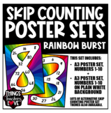 Skip Counting Math Poster Sets, Multiplication Number Post