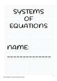 QCAA General Maths Yr 11 Systems of Equations