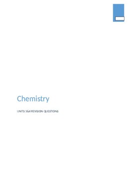 Chemistry Exam Worksheets Teaching Resources Tpt