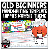 Queensland Beginners Handwriting Template, Hippie Kombi Ca
