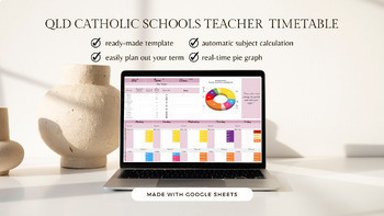 Preview of QLD Catholic Term Timetable with FREE Weekly Planner