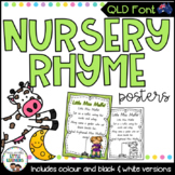 QLD Font Nursery Rhymes Posters
