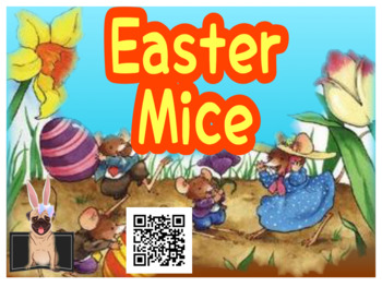 Preview of QR CODE + Response Sheets: Easter Mice