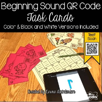 Preview of QR Code Beginning Sounds Activity