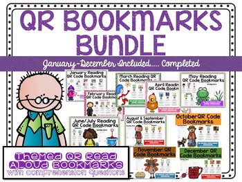 Preview of QR Code Bookmarks Bundle