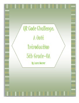Preview of QR Code Challenge; A Unit Introduction 5.OA