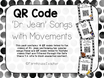 Preview of QR Code 'Dr. Jean' Songs with Movements