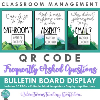 Preview of QR Code Frequently Asked Questions (FAQs):  Classroom Management System