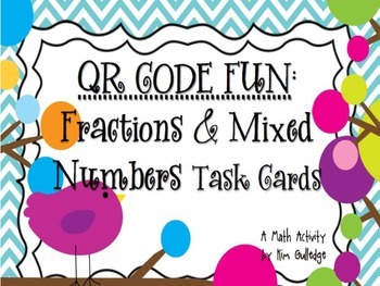 Preview of BUNDLE!!! QR Code Fun: Adding and Subtracting Fractions & Mixed Numbers