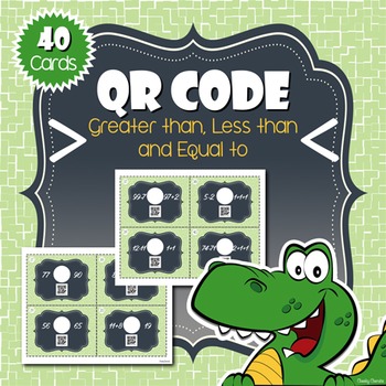 Preview of QR Code - Greater Than, Less Than, and Equal to