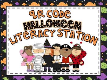 Preview of QR Code {Halloween} Literacy Station~ FREEBIE!