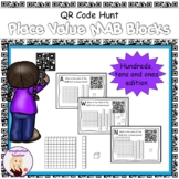 QR Code Hunt Place Value MAB blocks - Hundreds Tens and Ones