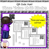 QR Code Hunt Place Value MAB blocks - Tens and Ones