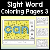 Sight Word Coloring Sheets Set 3 {125 Pages!}