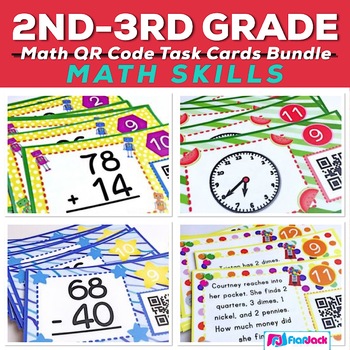 Preview of QR Code Math Fun Bundle (2nd-3rd Grade)