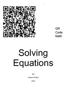 Preview of QR Code Math - Solving Equations