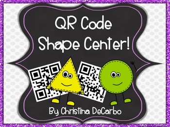 Preview of QR Code Math Task Cards: Shapes {A Freebie!}