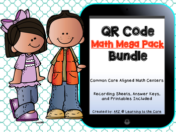 Preview of QR Code Math Centers First Grade