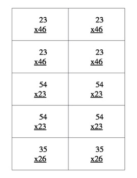 Preview of QR Code Multiplication Task Cards