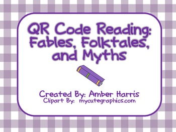 Preview of QR Code Reading Fables, Folktales, and Myths