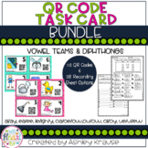 QR Code Task Cards: Vowel Teams & Diphthongs BUNDLE