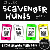 QR Code Scavenger Hunts: Grades 3 and 4 Math {Set 2}