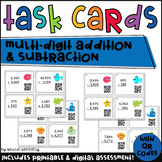 QR Code Task Cards: Multi-digit Addition and Subtraction