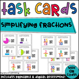 QR Code Task Cards: Simplifying Fractions