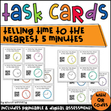 QR Code Task Cards: Telling Time to the Nearest 5 Minutes