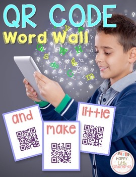Preview of QR Code Word Wall: 43 Sight Words with QR  Codes