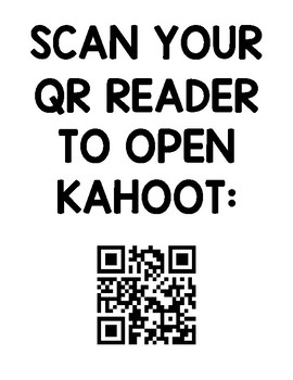 Free Qr Code To Kahoot Website By Katie Sackner Tpt