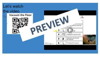 Preview of Video Modeling Vocational/Life Skills- QR Codes