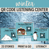QR Codes 23 stories for WINTER Great for Listening Centers