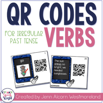 Preview of QR Codes Activity for Irregular Past Tense Verbs